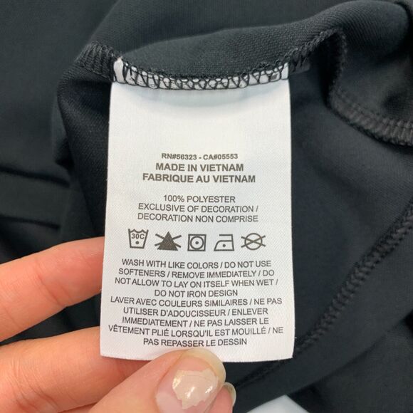 Nike Golf Shirt Mens M Medium Black Micro Pique 2.0 Performance Golf Polo - Picture 8 of 13